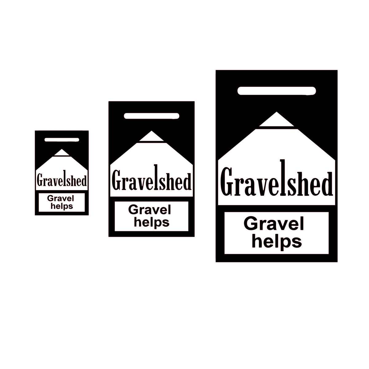 "Gravel Helps" Sticker